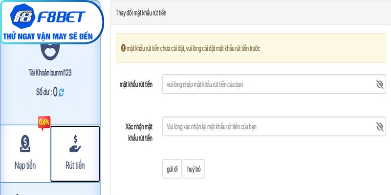 Những lưu ý  cần thiết khi rút tiền f8bet về ngân hàng 